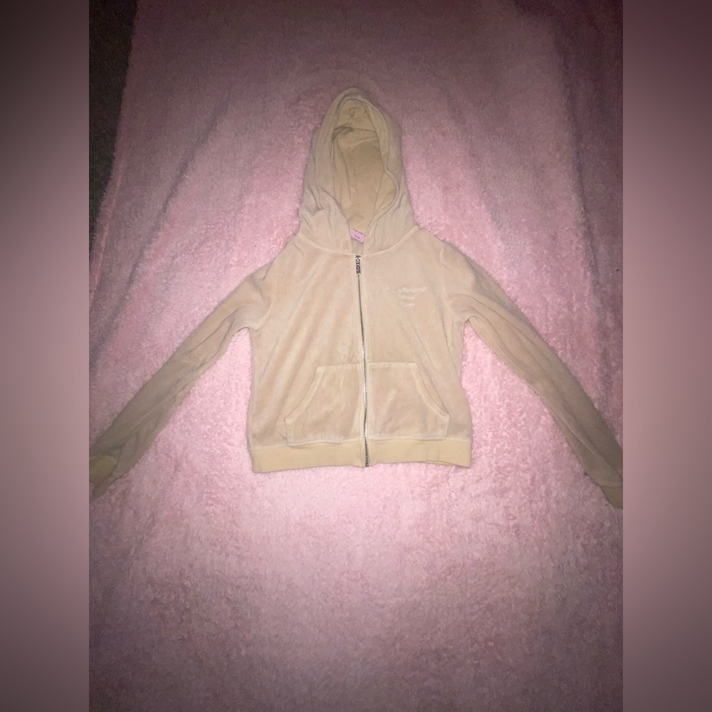 Juicy Couture Kids Beige Hoodie Jacket
